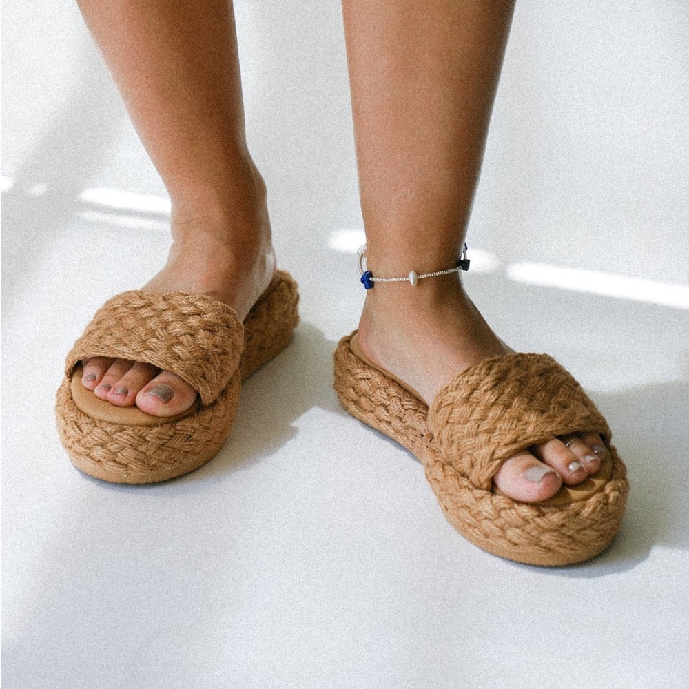 BEACH by Matisse Caspia Women's Platform Sandals in Nude Size 7.5 - Picture 3 of 11